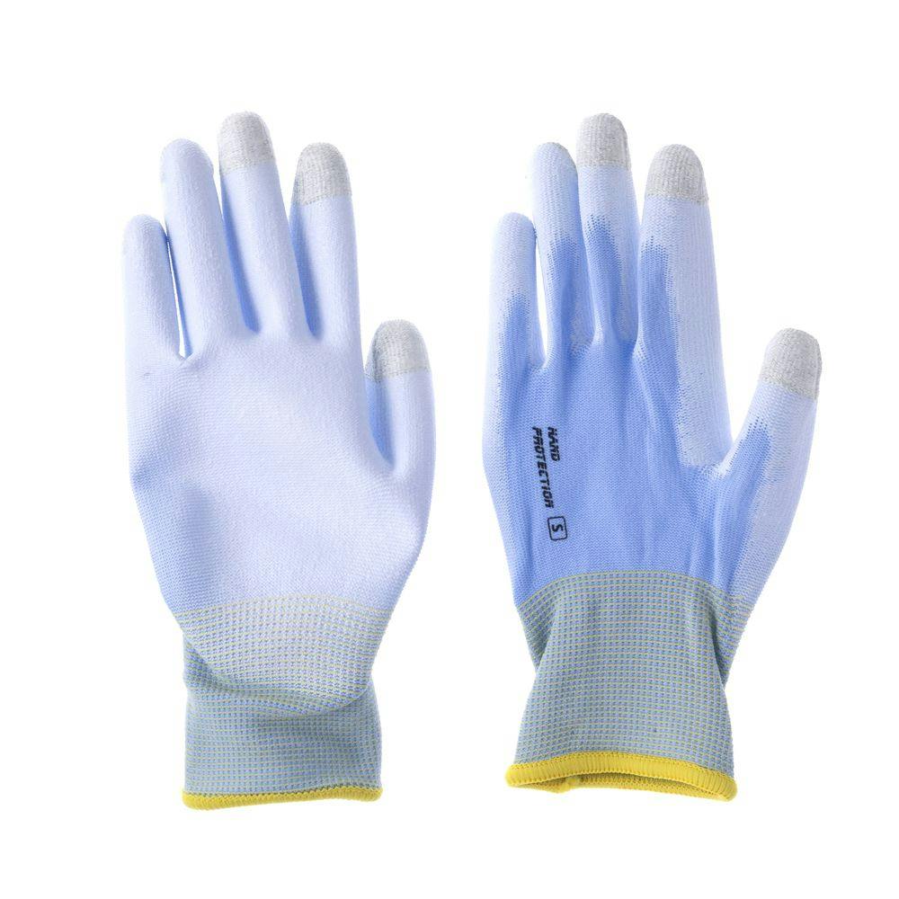 カインズ 指先補強でタッチパネル対応ウレタン手袋 S 3双組