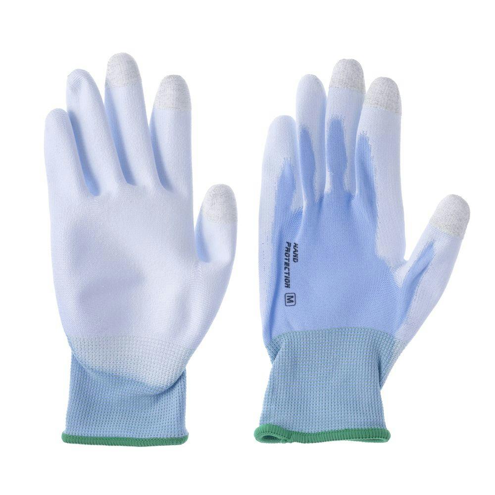 カインズ 指先補強でタッチパネル対応ウレタン手袋 M 3双組