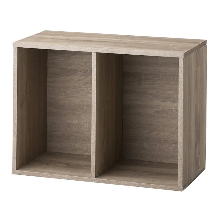 可動棚収納ボックス2段 ナチュラルエルム SH1