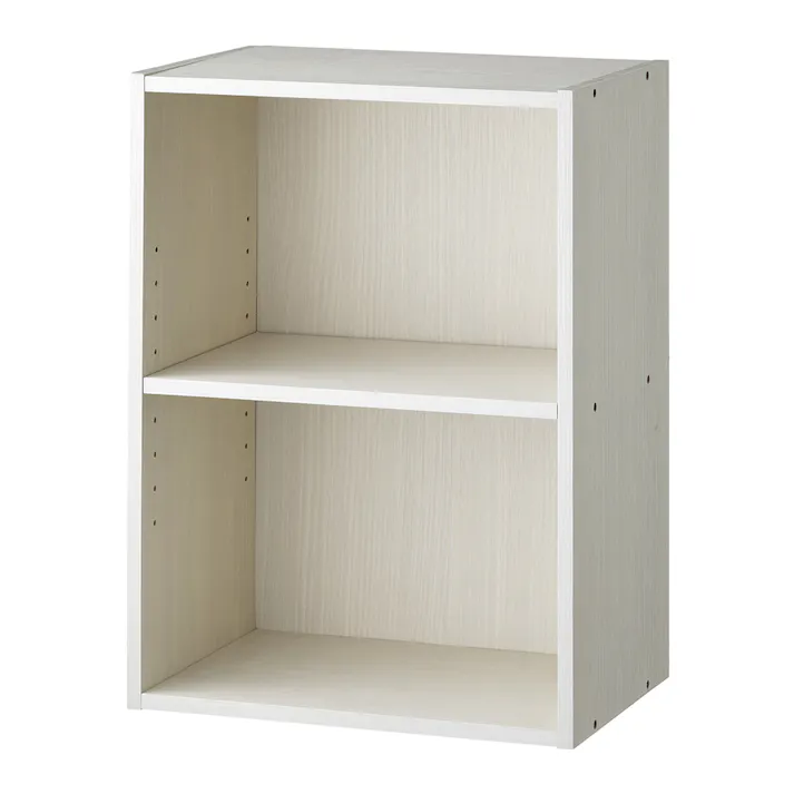 可動棚収納ボックス2段 ホワイト SH2