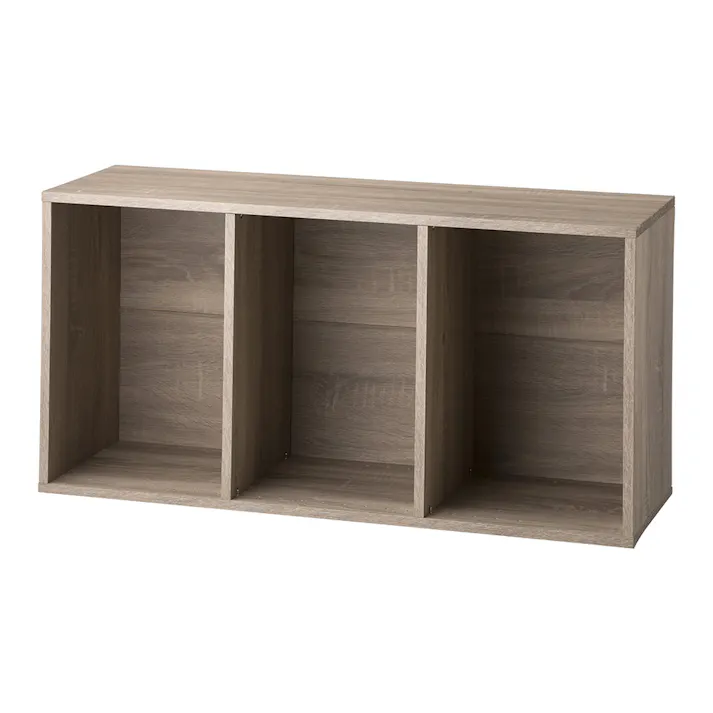 可動棚収納ボックス3段 ナチュラルエルム SH4