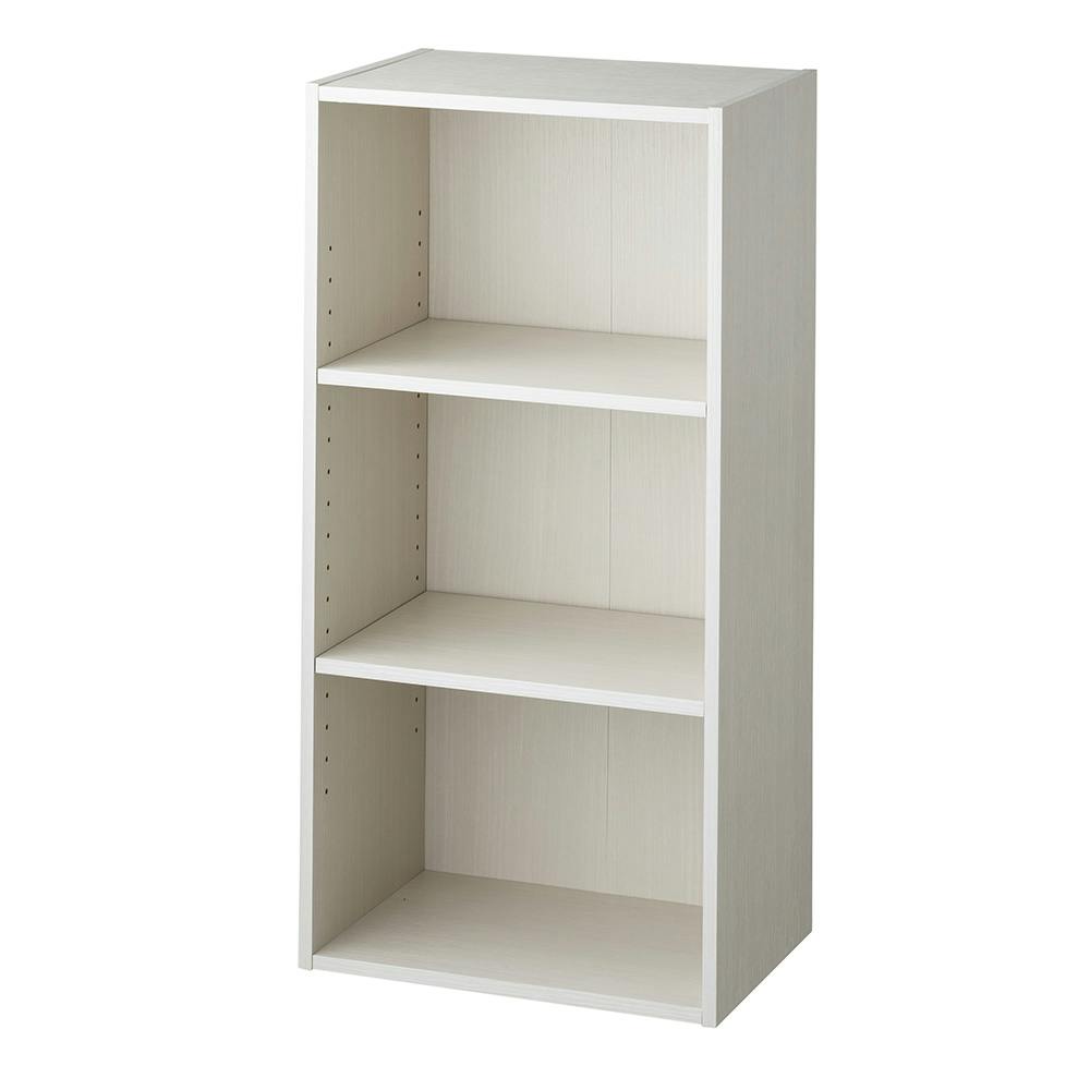 可動棚収納ボックス3段 ホワイト SH5 | カラーボックス