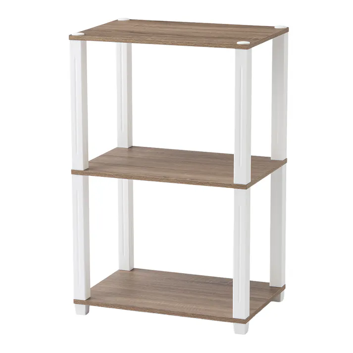 収納ラック EH10 ナチュラルエルム 48cm×74.9cm×33cm 3段