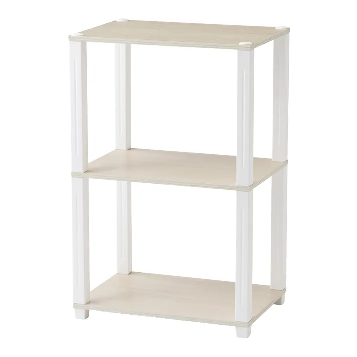 収納ラック EH12 ホワイト 48cm×74.9cm×33cm 3段