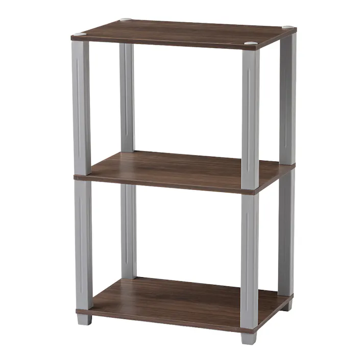 収納ラック EH14 ブラウン 48cm×74.9cm×33cm 3段