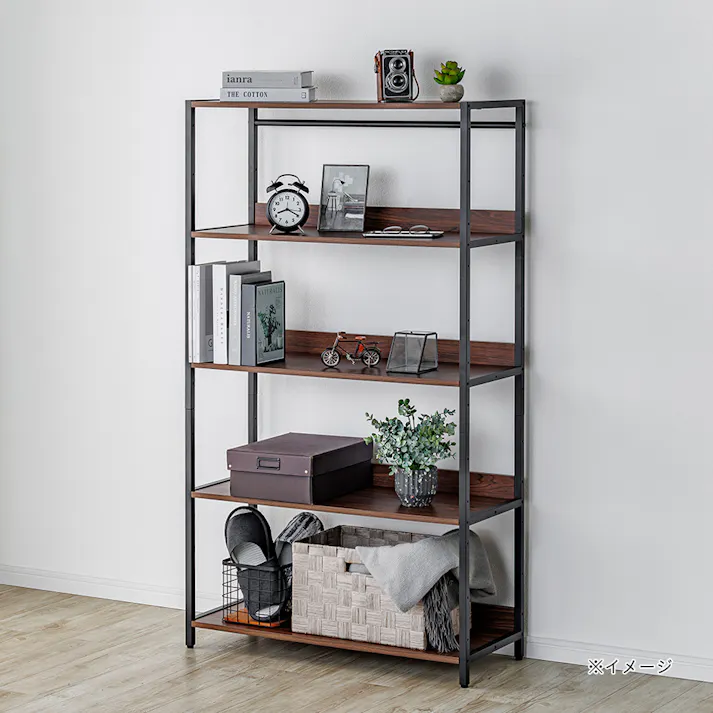 組合せできるマルチラック ワイド ブラウン E62