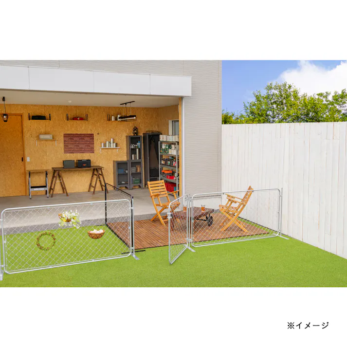 アメリカンフェンス SV 19.1φ ドブメッキ加工 幅900mm 長さ1800mm【SU】