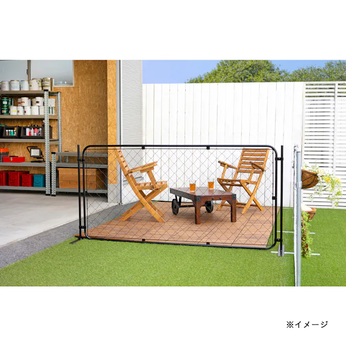 アメリカンフェンス BK 19.1φ ドブメッキ加工 幅900mm 長さ1800mm【SU】