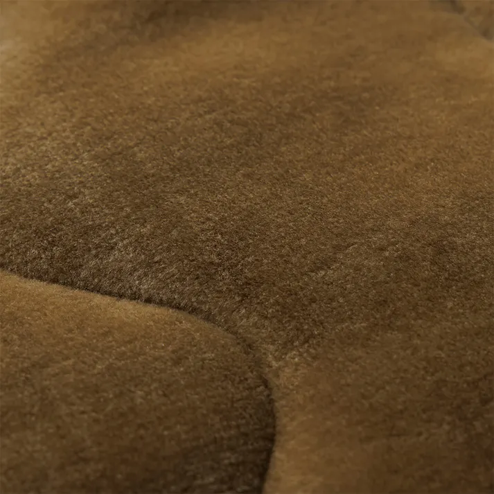 保温性のある敷パッドPitapa ブラウン ダブル