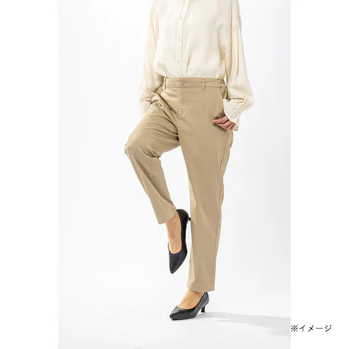婦人楽々ストレッチチノパンツ M ベージュ