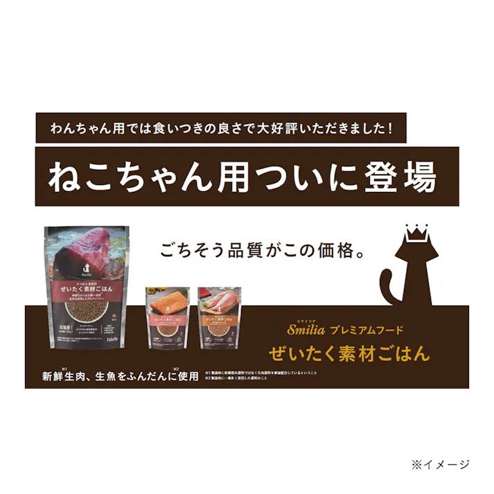 カインズ スマイリア 鶏肉と玄米のぜいたく素材ごはん 200g 成猫用 キャットフード