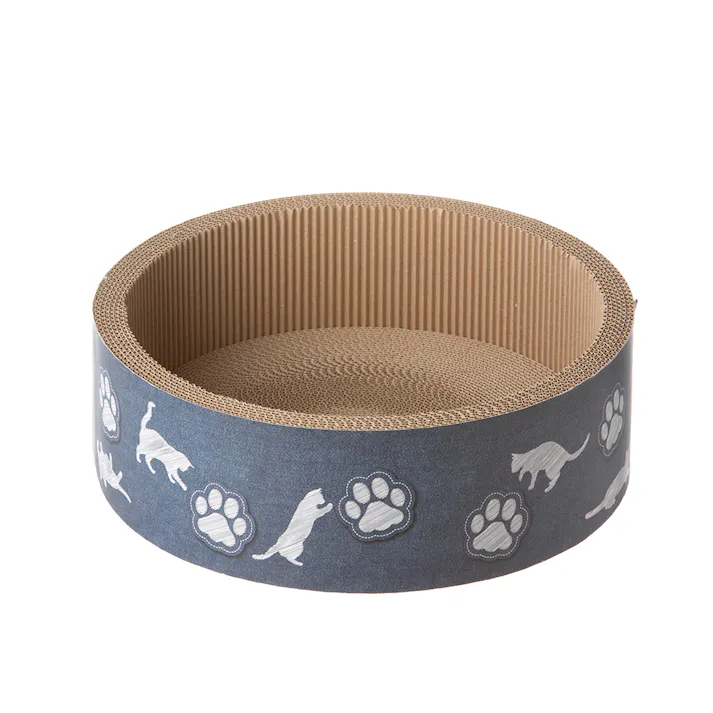 サークルスクラッチャー デニムと猫