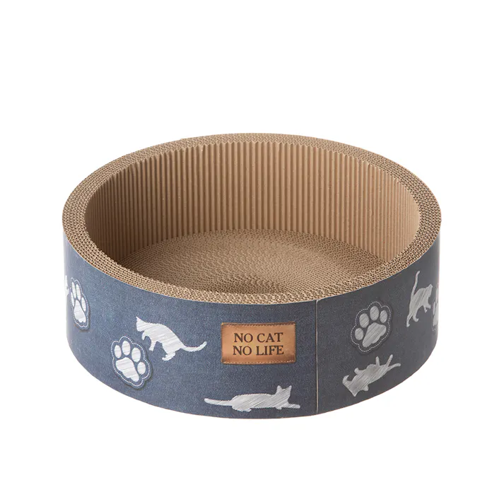 サークルスクラッチャー デニムと猫