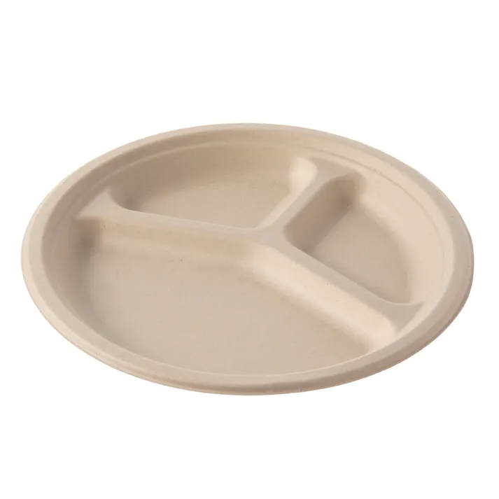 丈夫な無漂白プレート仕切付 26cm 10枚入り