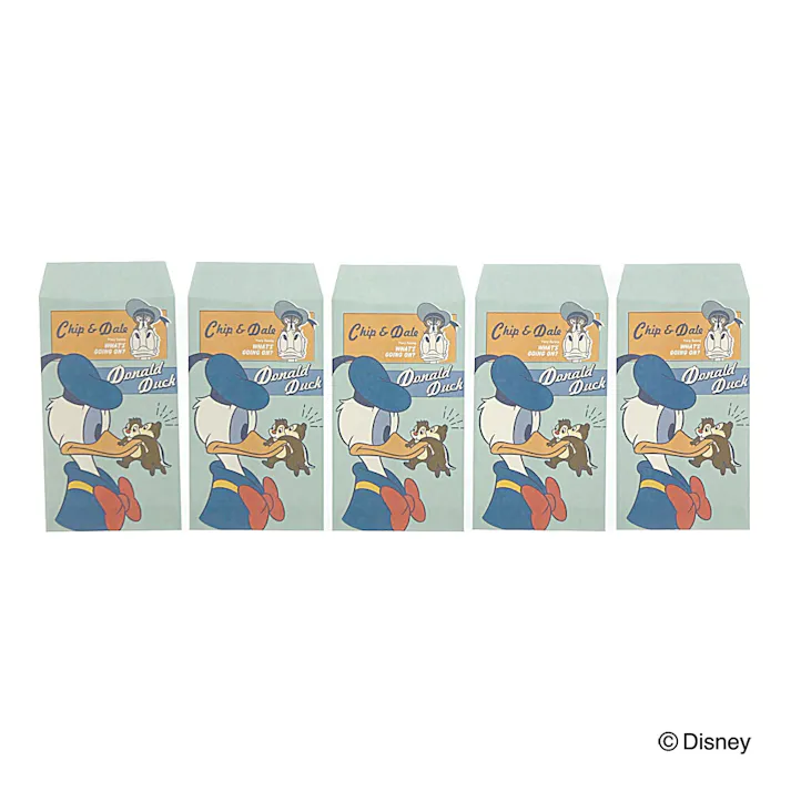 カインズ 五型ポチ袋 伊予和紙 ドナルドダックとチップ&デール 5枚入