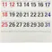 2026年度 壁掛けカレンダー 文字月表 太字 A2変形