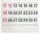 2026年 壁掛けカレンダー 文字月表 太字 B3変形