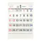 2026年度 壁掛けカレンダー 文字月表 太字 A3
