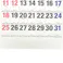 2026年度 壁掛けカレンダー 文字月表 太字 A3
