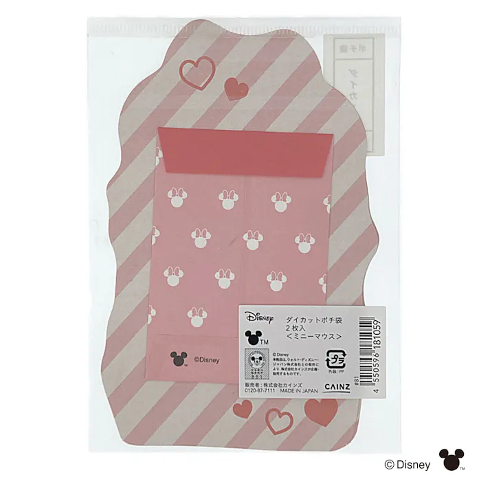 カインズ ダイカットポチ袋 ミニーマウス 2枚入