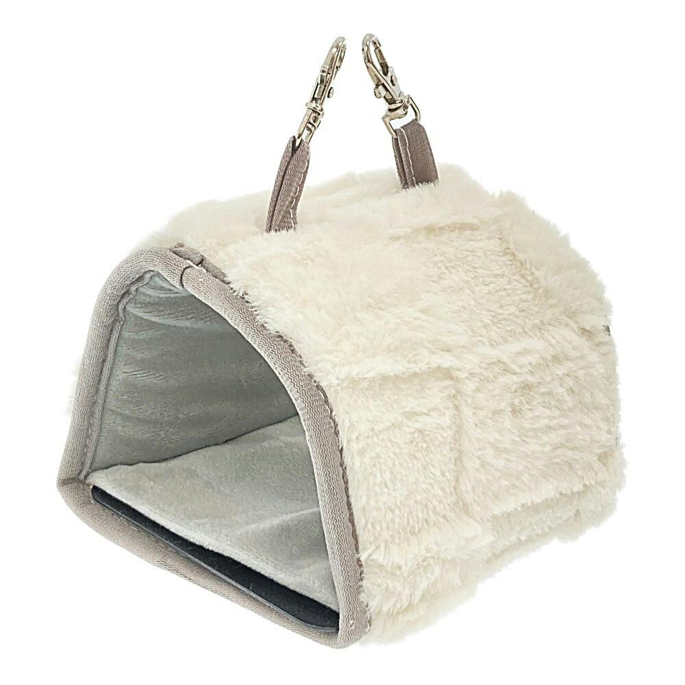 鳥のおうち チェッカーボード アイボリー 小動物用ベッド