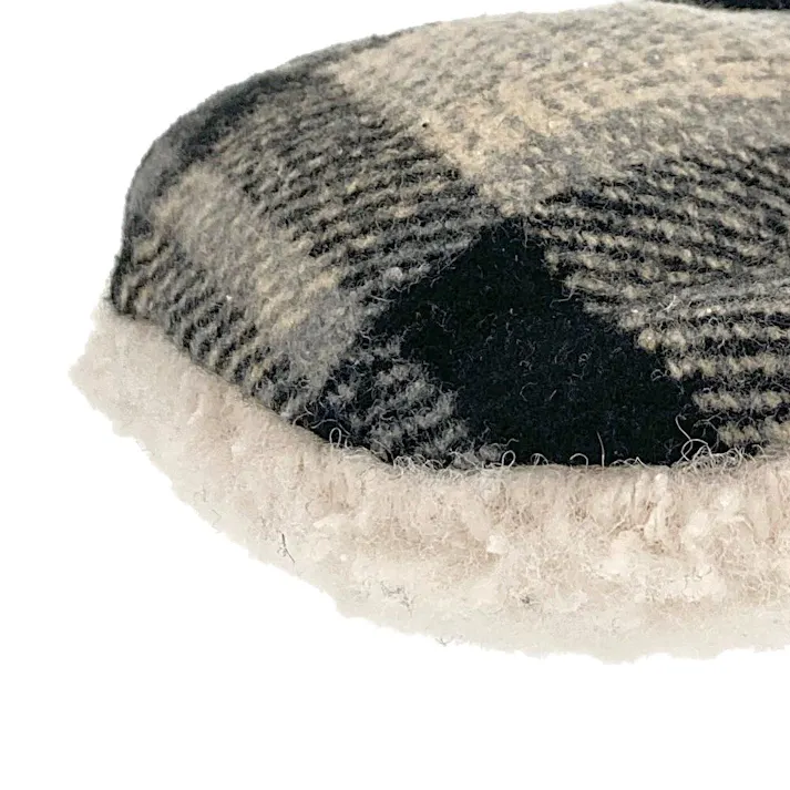 丸型ベッド うさぎ チェックブラック