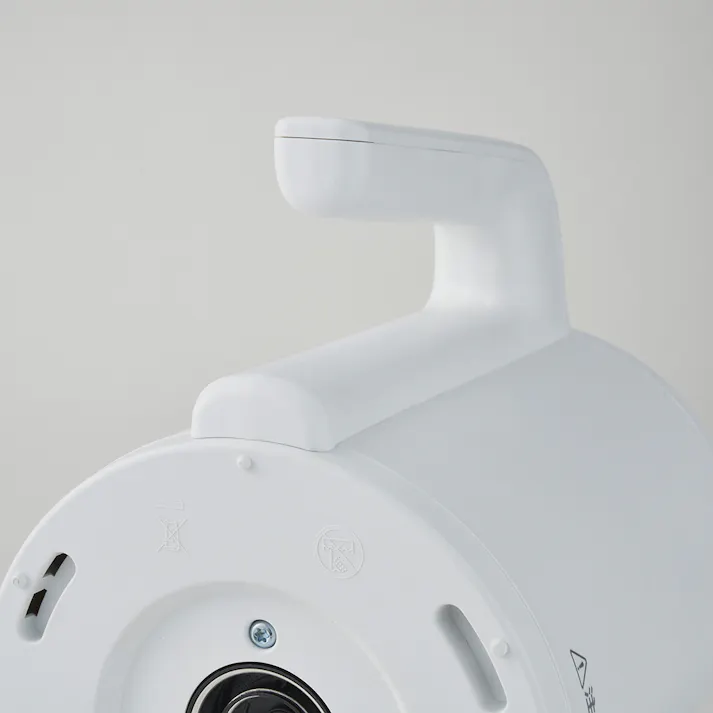 持ちやすく注ぎやすい 転倒湯漏れ防止ケトル 温度調節付き ホワイト CZ-SOYK1200-WH