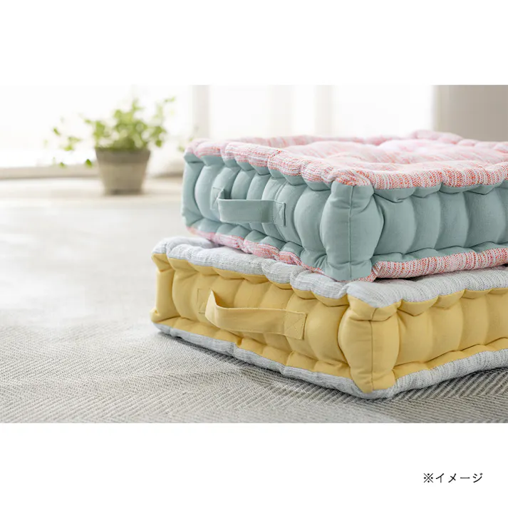 フロアクッション SEF ダークグレー/ダークグレー 幅40cm 奥行40cm 厚さ10cm