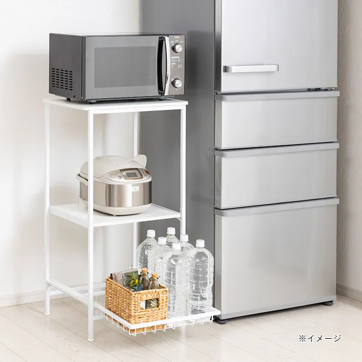 スライドできるレンジラック ホワイト J3