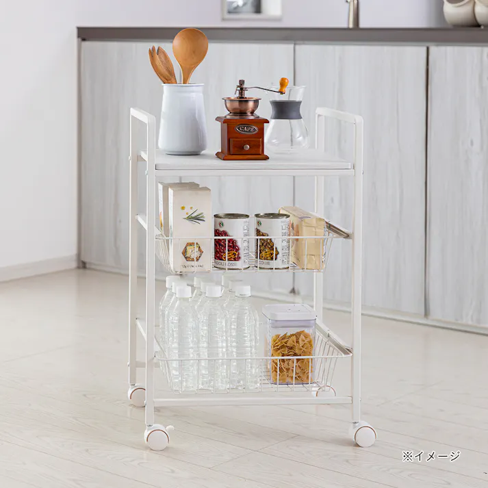 木天板付きキッチンワゴン J5