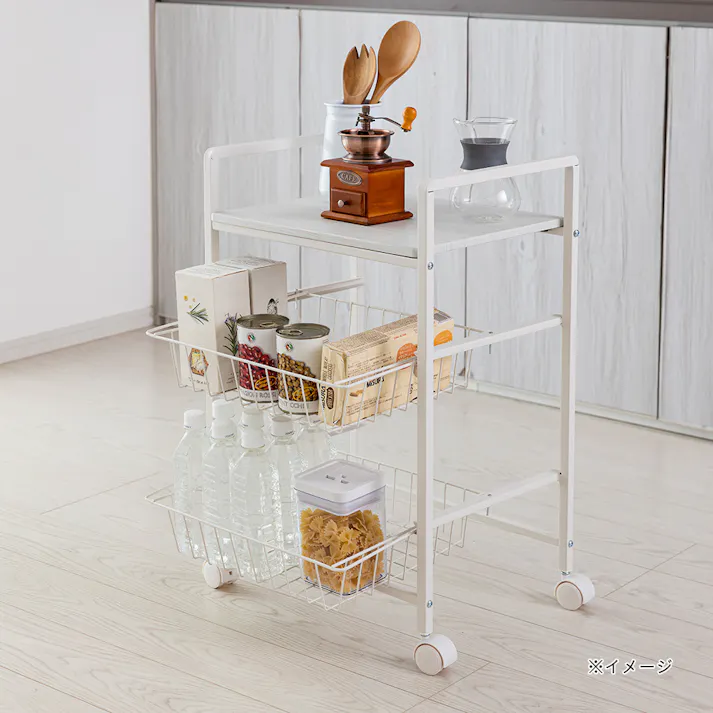 木天板付きキッチンワゴン J5