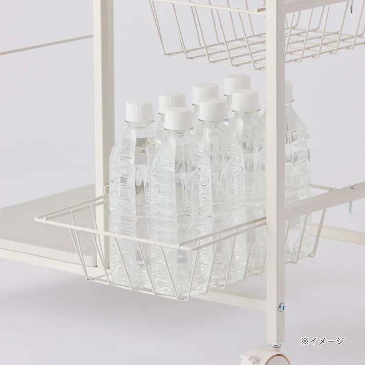 木天板付きキッチンワゴン ワイド J6