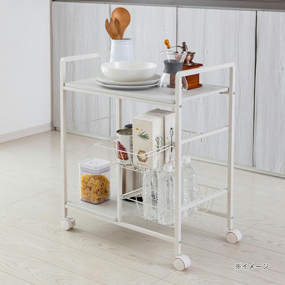 木天板付きキッチンワゴン ワイド J6 | キッチン収納・キッチン家具