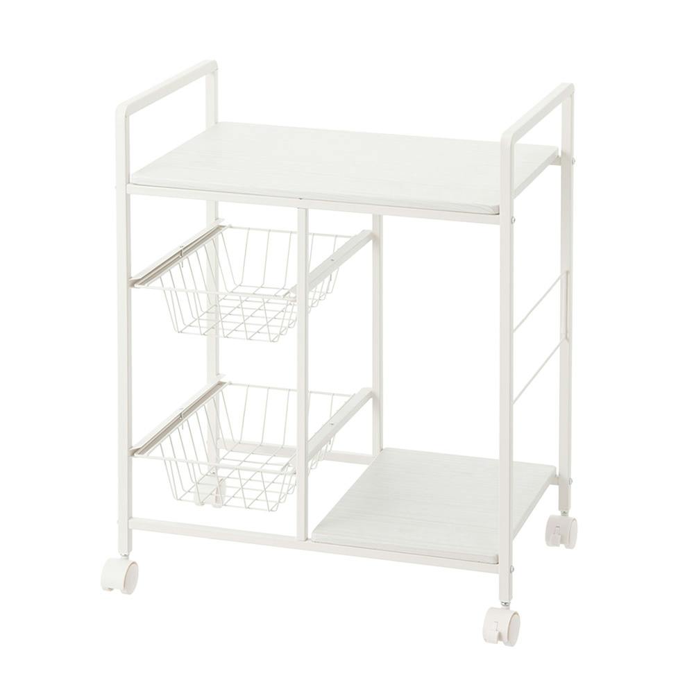 木天板付きキッチンワゴン ワイド J6 | キッチンワゴン・マルチワゴン