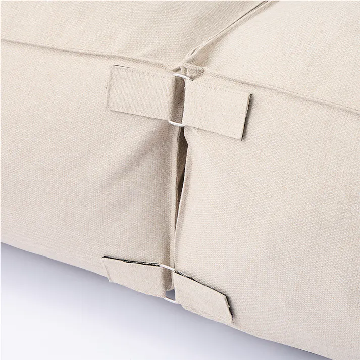 くつろぎビッグソファ ベージュ 幅95cm 奥行95cm 高さ80cm