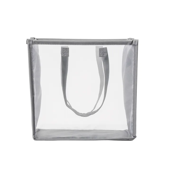 たためるランドリーボックス 1段タイプ グレー 幅34cm 奥行34cm 高さ34cm