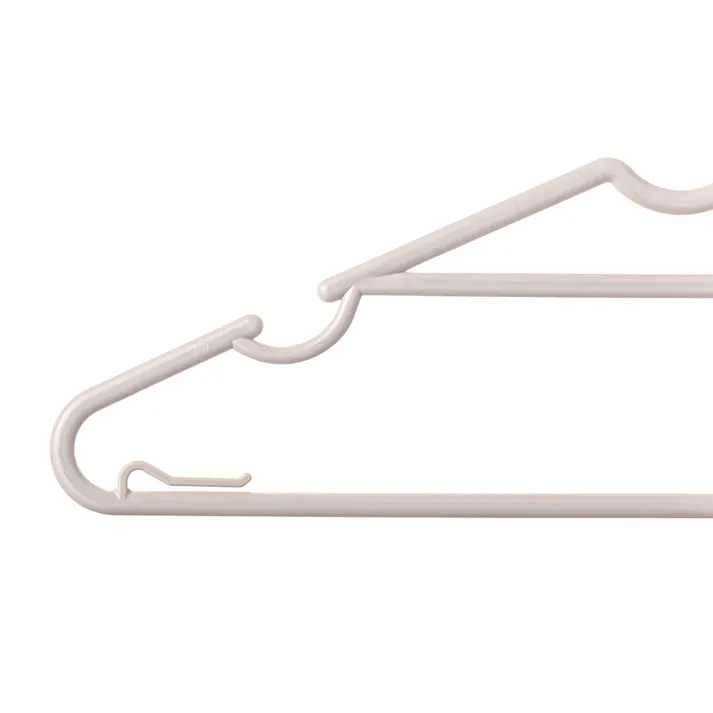 ランドリーハンガー 10本組 ホワイトグレー