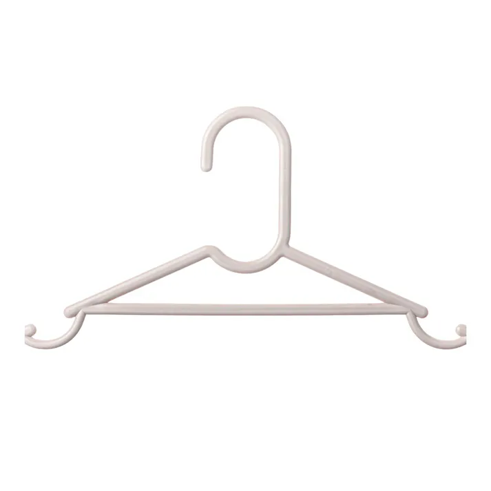 ランドリーハンガー 10本組 ホワイトグレー
