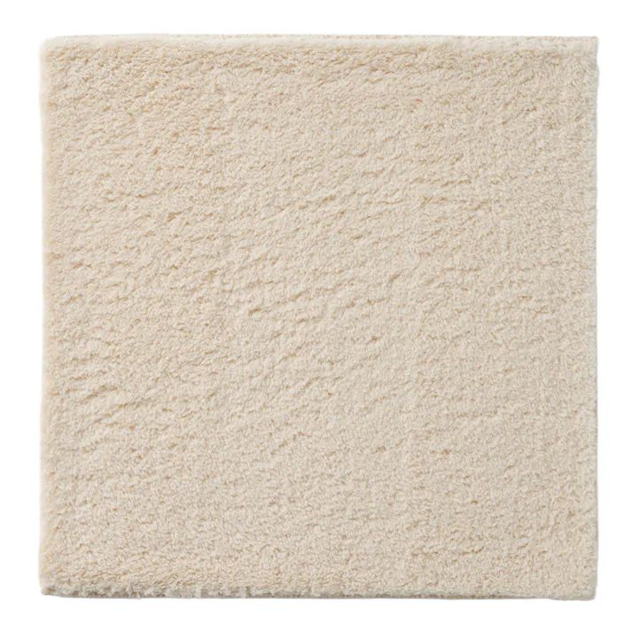 洗えるパズルラグマット プレーン アイボリー 幅38cm 奥行38cm 厚さ1.5cm