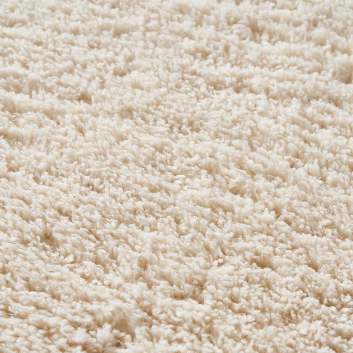 洗えるパズルラグマット プレーン アイボリー 幅38cm 奥行38cm 厚さ1.5cm