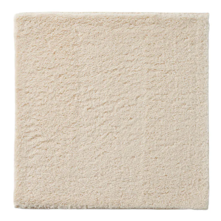 洗えるパズルラグマット プレーン アイボリー 幅38cm 奥行38cm 厚さ1.5cm