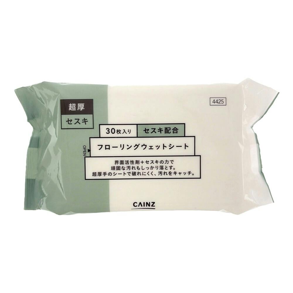 フローリングウェットシート 超厚手 セスキ配合 30枚入