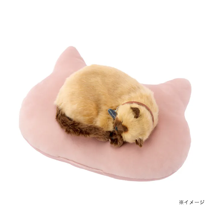 にゃんこクッション ピンク