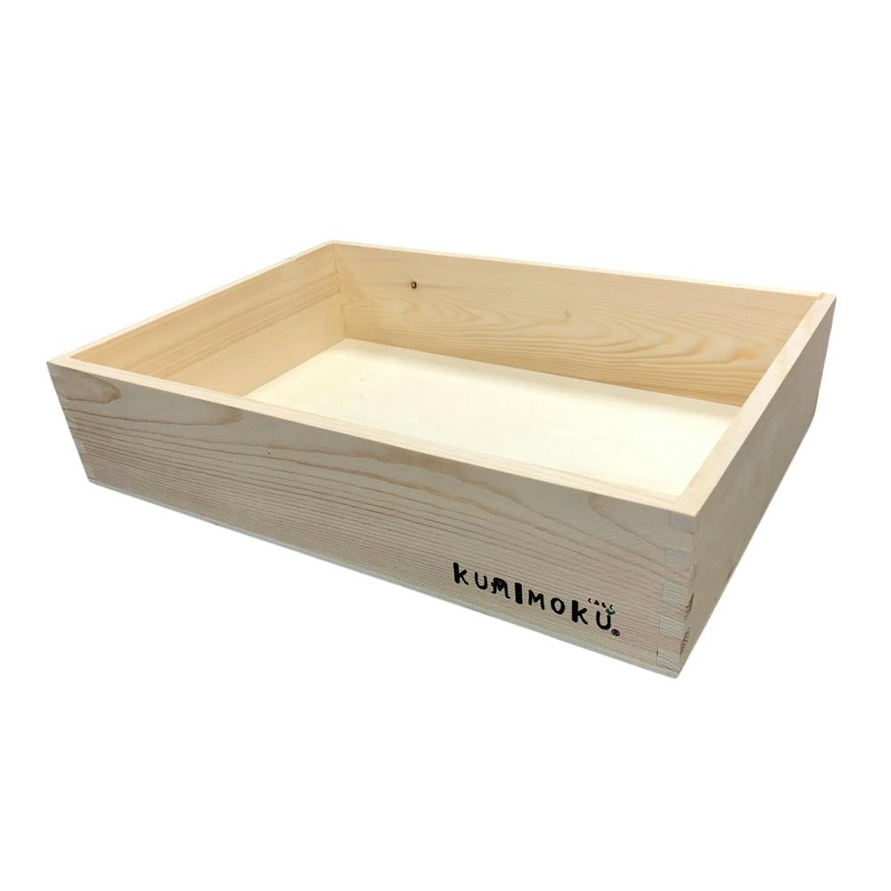 スタッキングボックス ナチュラル L