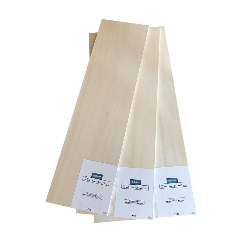 桐集成材 (約)幅300mm 長さ910mm 厚さ13mm