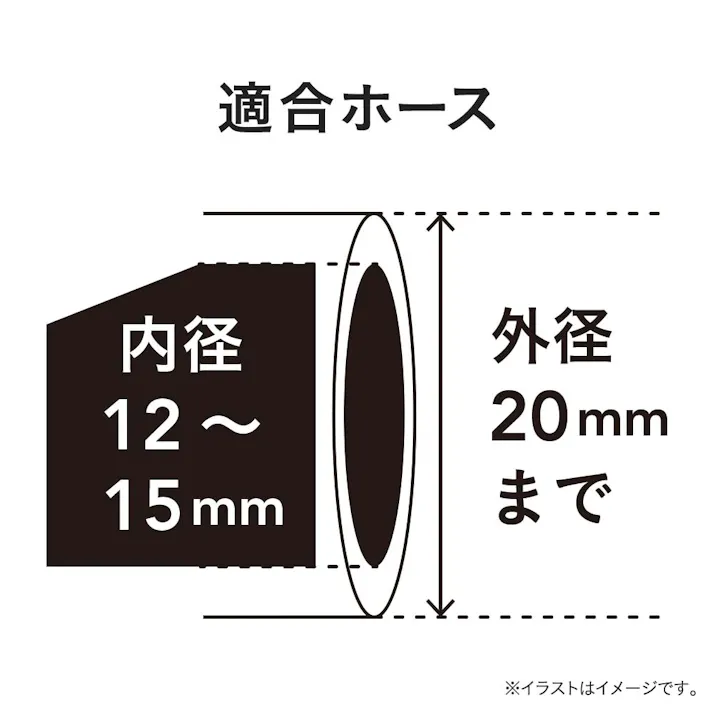 やわらかい水が出る ワイドジャストノズル