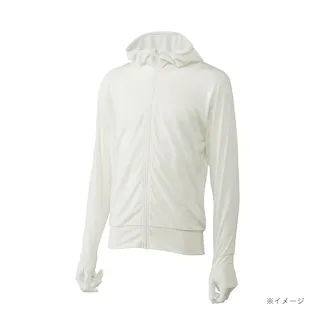 SDUVカットメッシュ冷感パーカー M ホワイト
