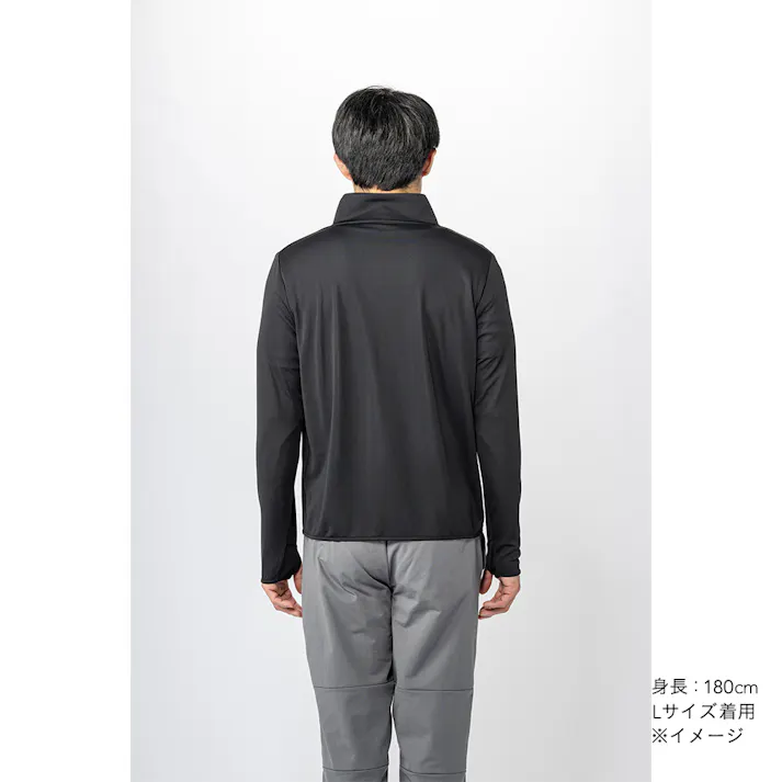 SDUVカットメッシュ冷感ジャケット L ブラック