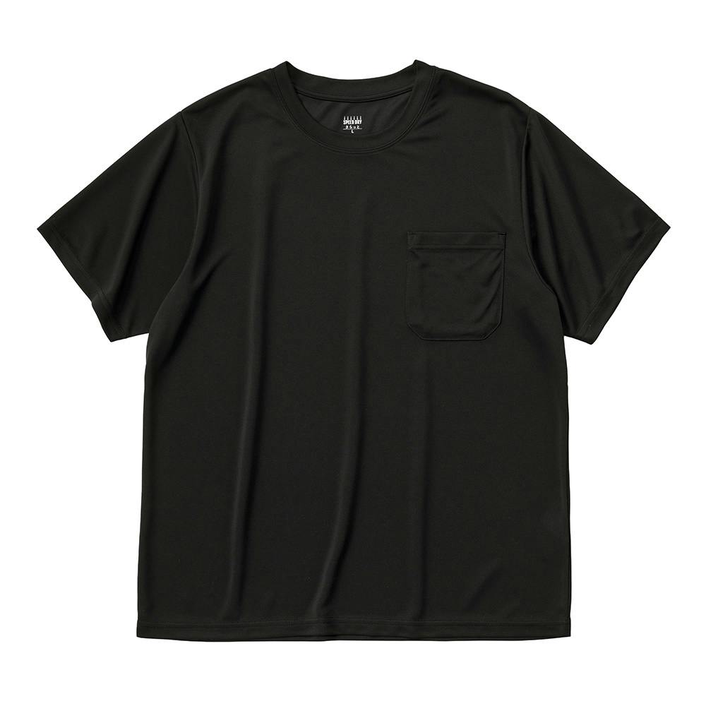 SDUVカットメッシュ冷感Tシャツ L ブラック | 作業着・作業服・安全靴