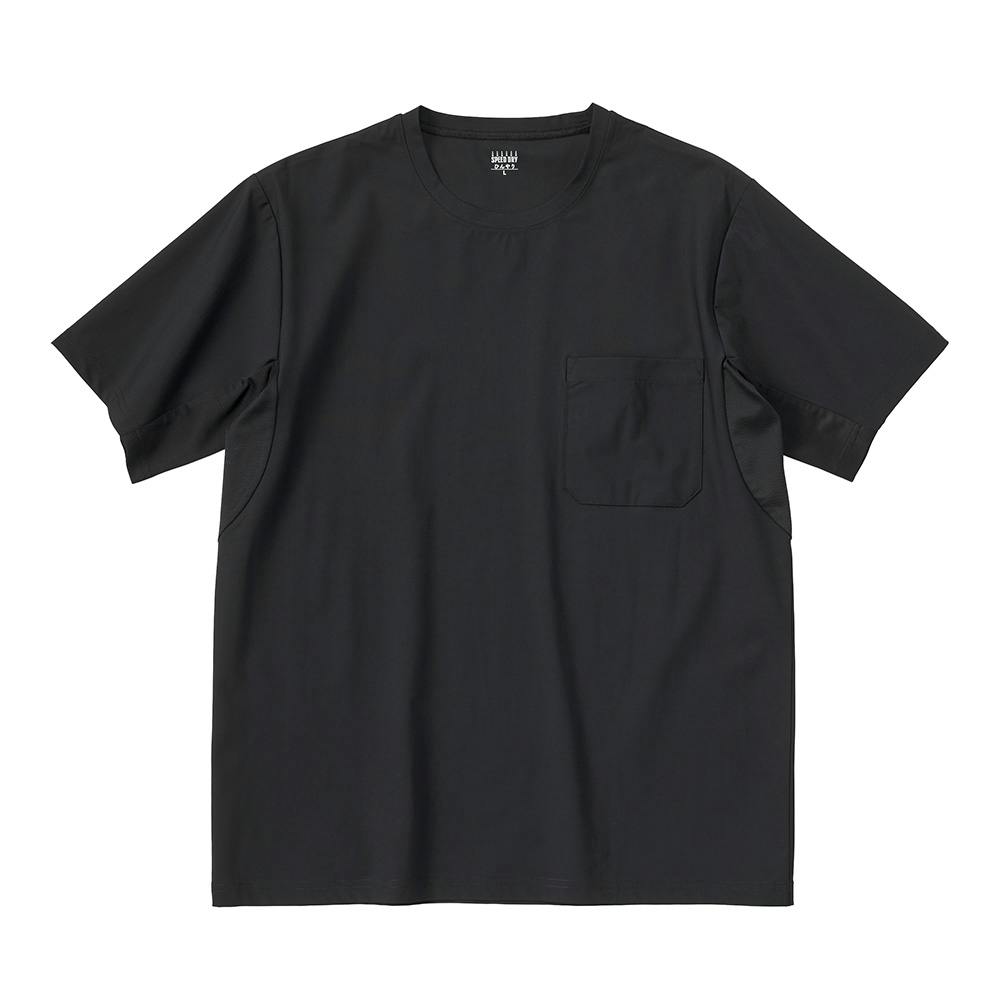 SDひんやりストレッチT シャツ半袖 L ブラック | 作業着・作業服・安全